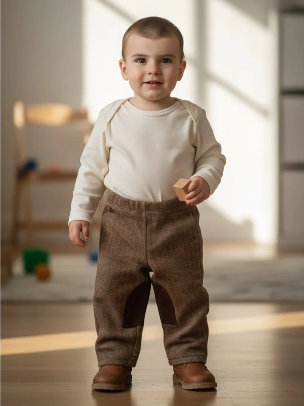 Ralph Lauren Herringbone Horse Riding Patch Pants 12m